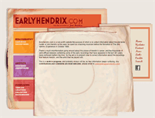Tablet Screenshot of earlyhendrix.com